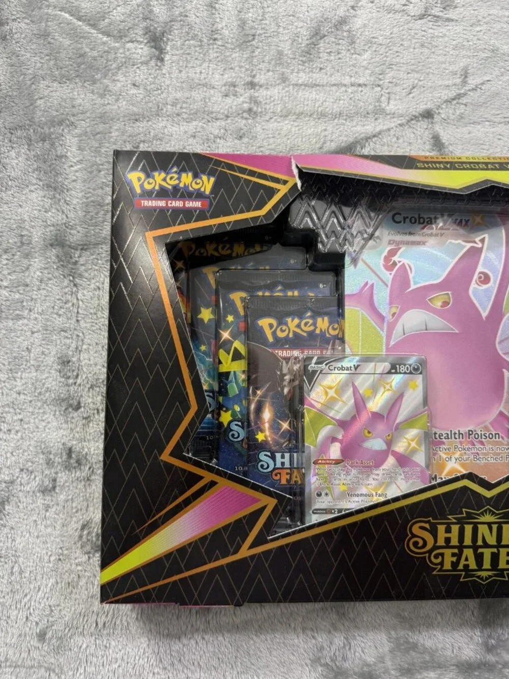 Pokemon Shining Fates Shiny Crobat VMAX Premium Collection English Promo Box New